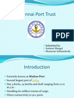 Chennai Port Trust: Submitted by - Sushant Mangal Mustansir Lokhandwala