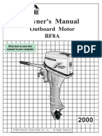 Owner's Manual: Outboard Motor Bf8A