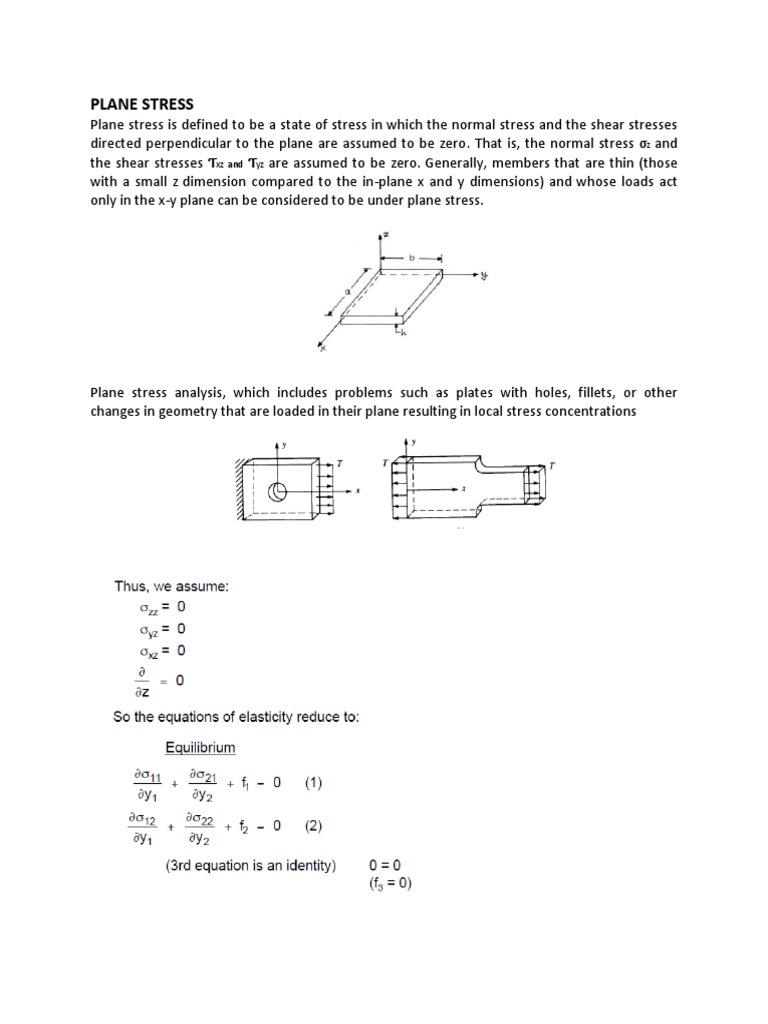 Plane Stress & Strain | PDF | History