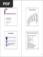 Organisational Decision Making