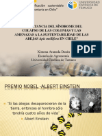 Importancia Del Síndrome Del Colapso de Las Colonias Y Las Amenazas A La Sustentabilidad de Las ABEJAS Apis Mellifera EN CHILE