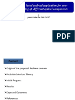 Deflectometry Based Android Application For Non-Destructive Testing of Different Optical Components