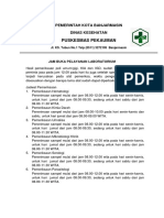 Ketentuan Jam Buka Pelayanan Lab