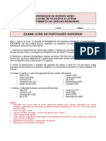 Examen superior Portugues FFyL UBA