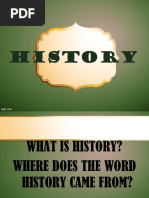 What Is History