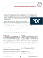 Angle Class I Malocclusion With Anterior Negative Overjet: BBO Case Report