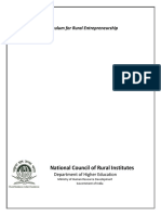 Rural Entrepreneurship Material PDF