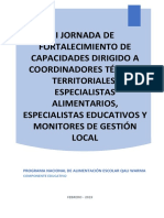 I Jornada de Fortalecimiento de Capacidades PDF