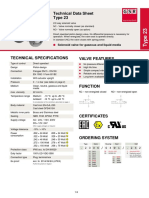 Technical Data Sheet for Type 23 2/2-Way Solenoid Valve