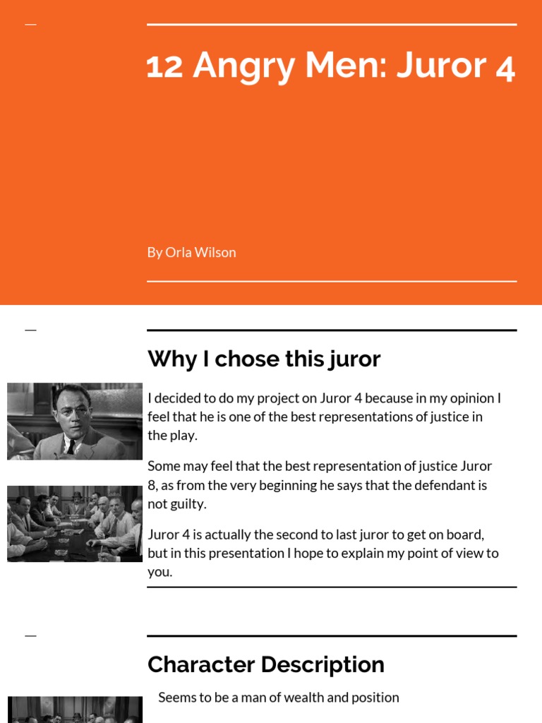 12 Angry Men Project | PDF | Justice | Crime & Violence