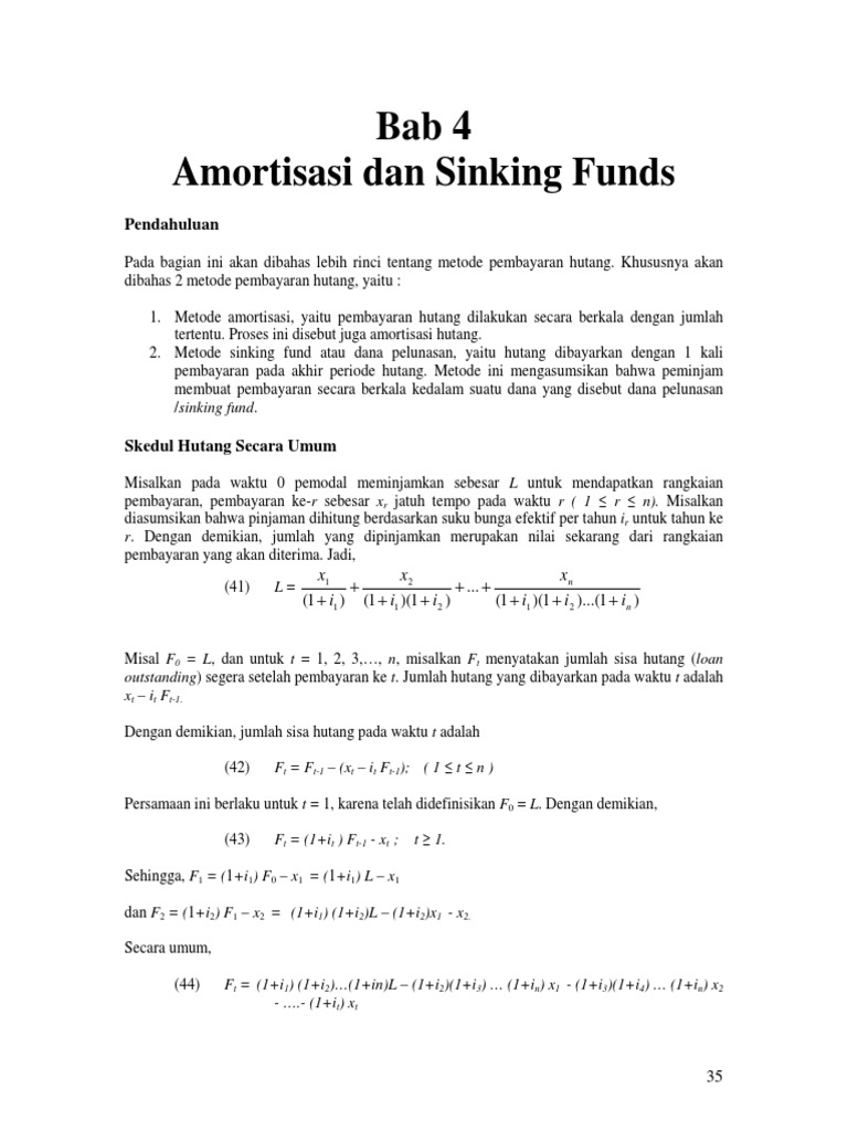 Amortisasi Dan Sinking Funds