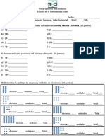 Examen de As Unidad Decena Centena