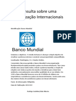 Consulta Sobre Uma Organização Internacional