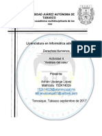 Licenciatura en Informática Administrativa: Derechos Humanos Actividad 4 "Análisis Del Caso"