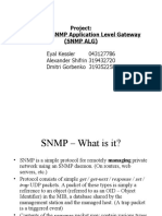 Project: Evaluating SNMP Application Level Gateway (SNMP Alg)