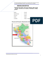 Memoria Descriptiva - Pasaje Jose Olaya