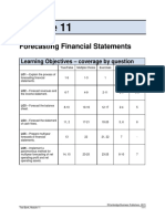 Forecasting Financial Statements: Learning Objectives - Coverage by Question