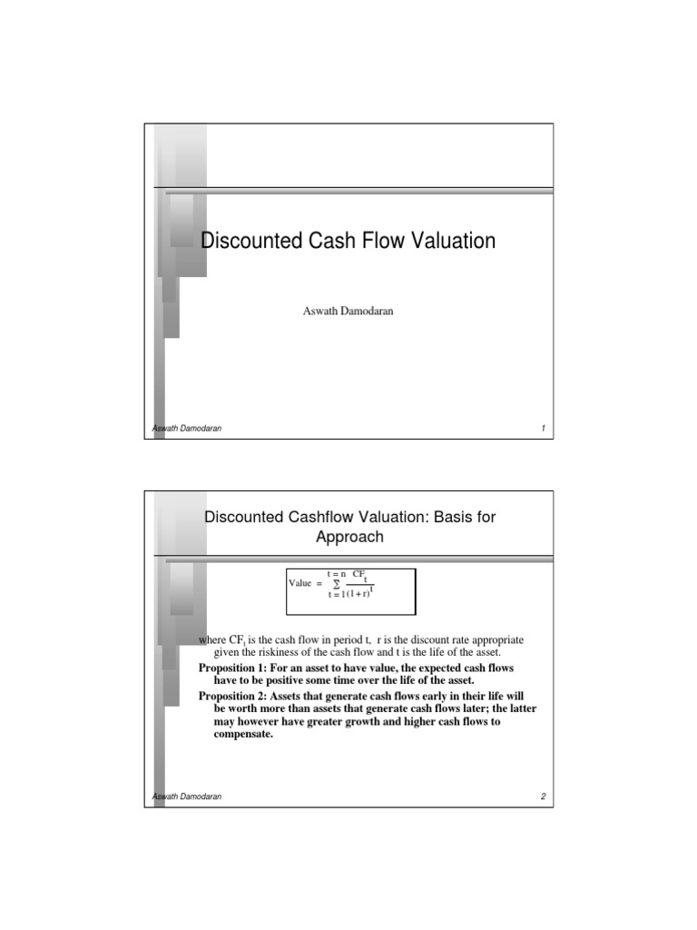 Discounted Cash Flow Valuation Guide | PDF | Discounted Cash Flow ...