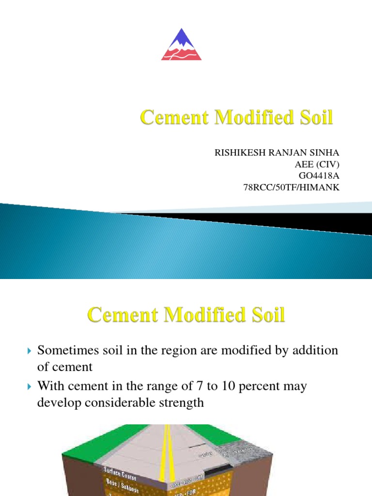Cement Modified Soil Soil Cement
