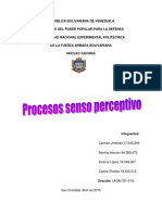 Trabajo de Psicologia La Percepcion y Sensacion