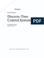 CONTROL SYSTEMS Discrete Time 2 Ed Katsuhito Ogata Solutions