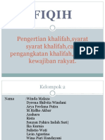 Pengertian khalifah,syarat syarat khalifah,cara pengangkatan khalifah,hak dan kewajiban.pptx