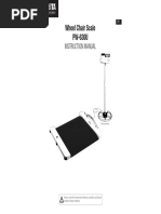 Wheel Chair Scale PW-630U: Instruction Manual