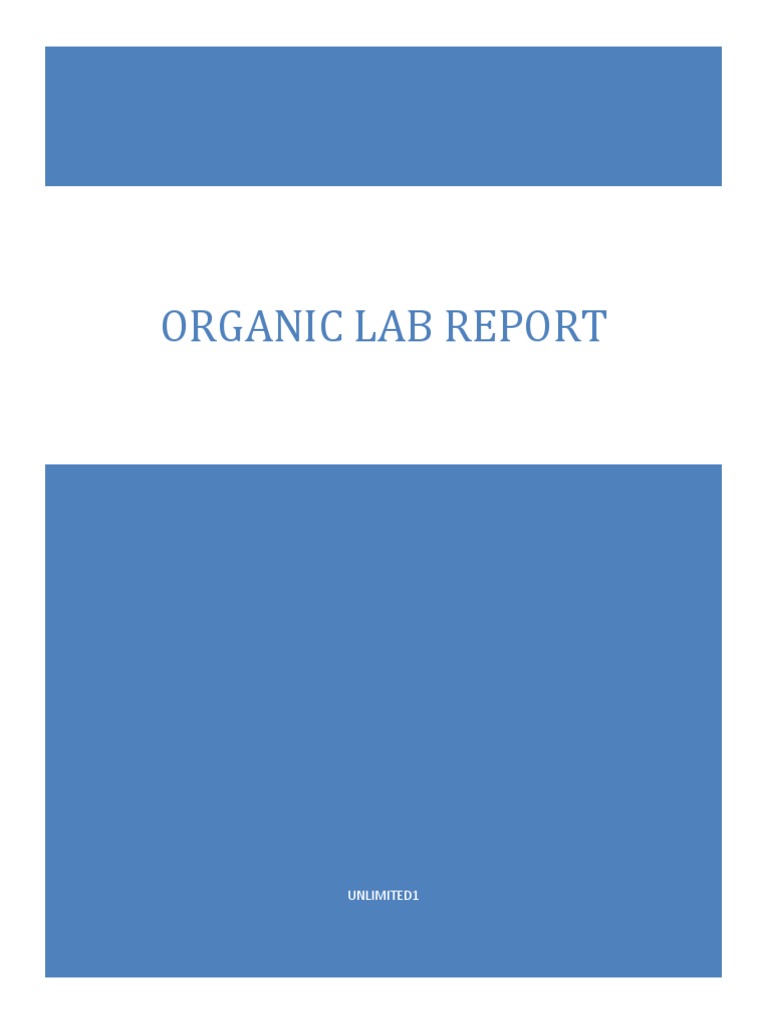 TEST FOR ORGANIC COMPOUNDS LAB REPORT visual data 6