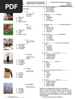 Soal PTS Kelas 8 Sem 2