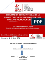 Delimitación de Competencias Sunafil y Direcciones Regionales