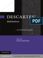 (Cambridge Critical Guides) Karen Detlefsen - Descartes' Meditations - A Critical Guide-Cambridge University Press (2012) PDF