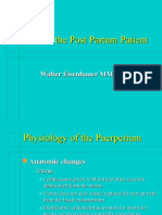 Care of The Post Partum Patient