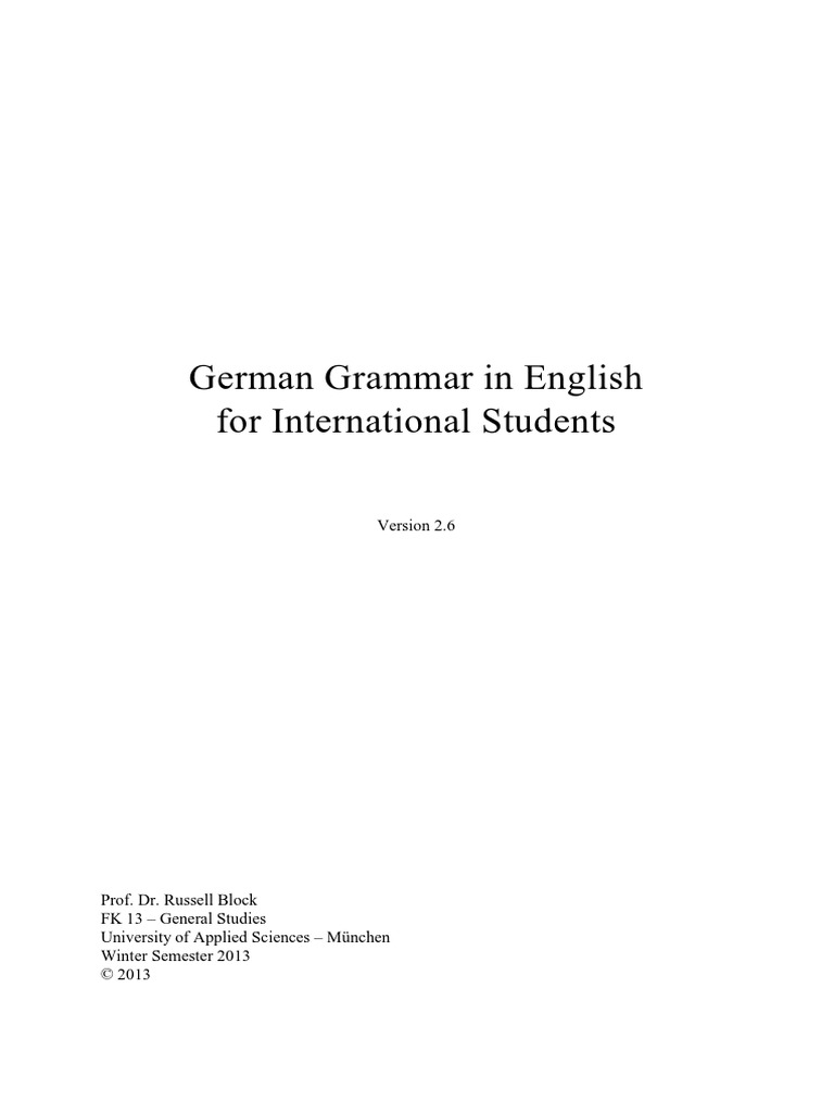 German Gram Grammatical Gender Stress Linguistics - 