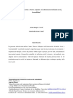 Relatoría Algunos Elementos en Torno A Nuevos Enfoques en La Innovación Inclusión Social y Sostenibilidad