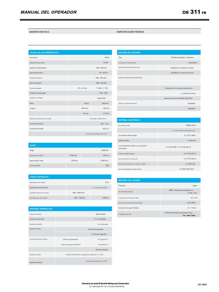Manual Ds311 | PDF | Bomba | Máquinas