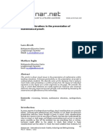 Visual Considerations in The Presentation of Mathematical Proofs