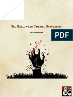 Six Halloween Themed Subclasses: Sample File
