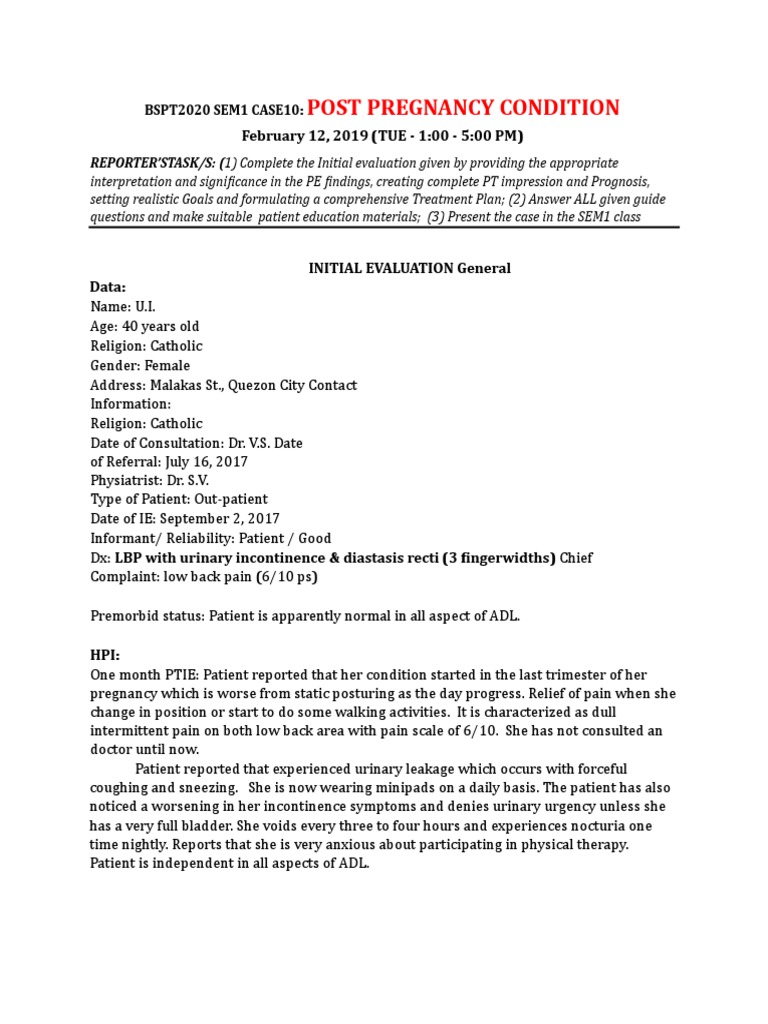 Sem1 Pots Pregnancy Section2 GRP10 PDF Urinary Incontinence