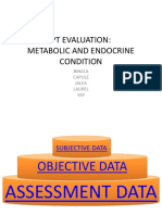 PT Evaluation: Metabolic and Endocrine Condition: Binala Capule Jalea Laurel YAP