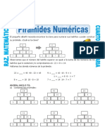 Pirámide Numérica para QUINTO de Primaria