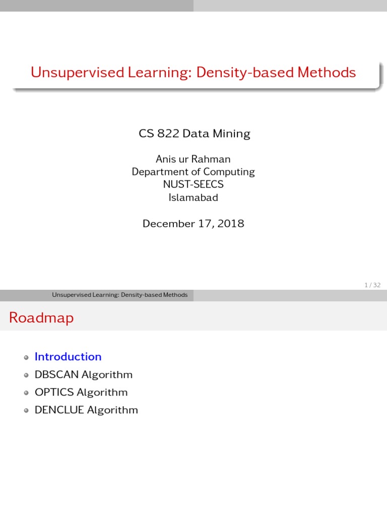 Lesson 4.1 - Unsupervised Learning Partitioning Methods | PDF | Cluster ...