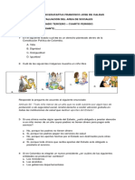 Evaluación área sociales grado 3ro