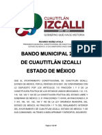 Bando Municipal 2019 Cuautitlán Izcalli