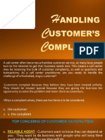 Handling Customers Complaints Presentation