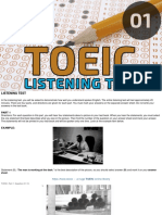 Examinee Handbook for Toeic Listening Reading Test Updated