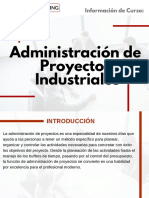 Curso Administración de Proyectos Industriales