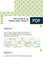 Explicación de Las Transacciones Contables