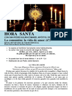 La Comunión, La Vida de Amor (67) HORA SANTA CON SAN PEDRO JULIÁN EYMARD. 