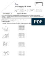 prueba de diagnóstico lenguaje primero basico