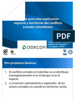 Esbozo para Una Explicación Espacial y Territorial Del Conflicto Armado Colombiano